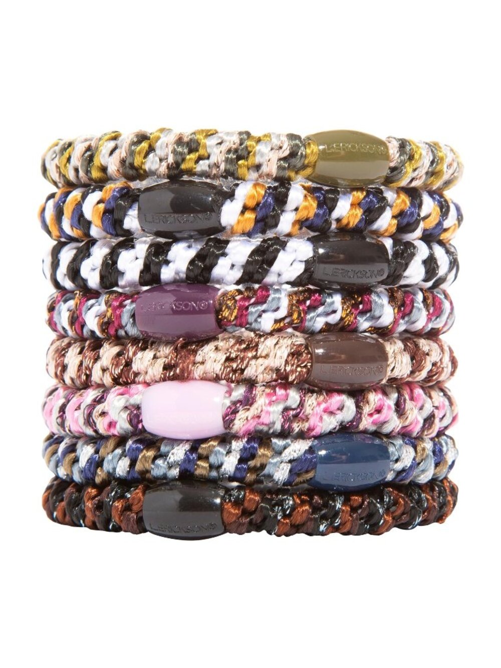 Sweet Candy Colors Aspen Damage-Free Design Hair Ties for Thick Hair 8 Pack
